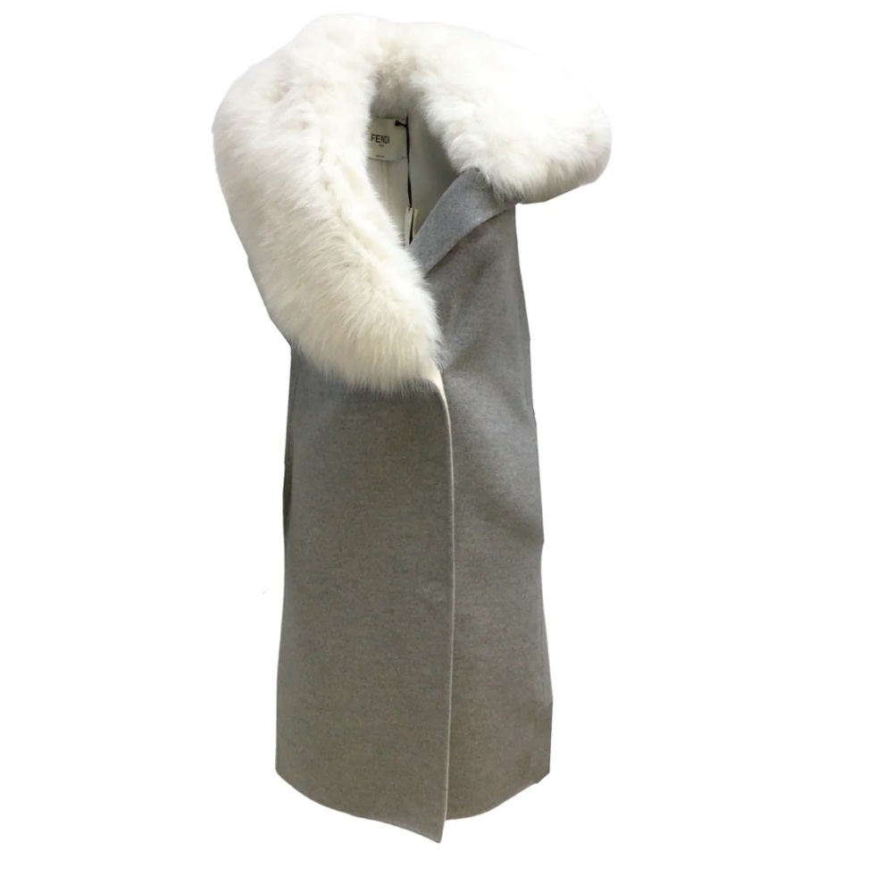 NWT Fendi Fox Fur Cashmere Gilet